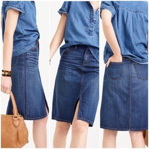J Crew Denim Skirt blue jean 31 / 12